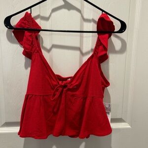 PACSUN CROP TOP! Red 🍓new with the tag !